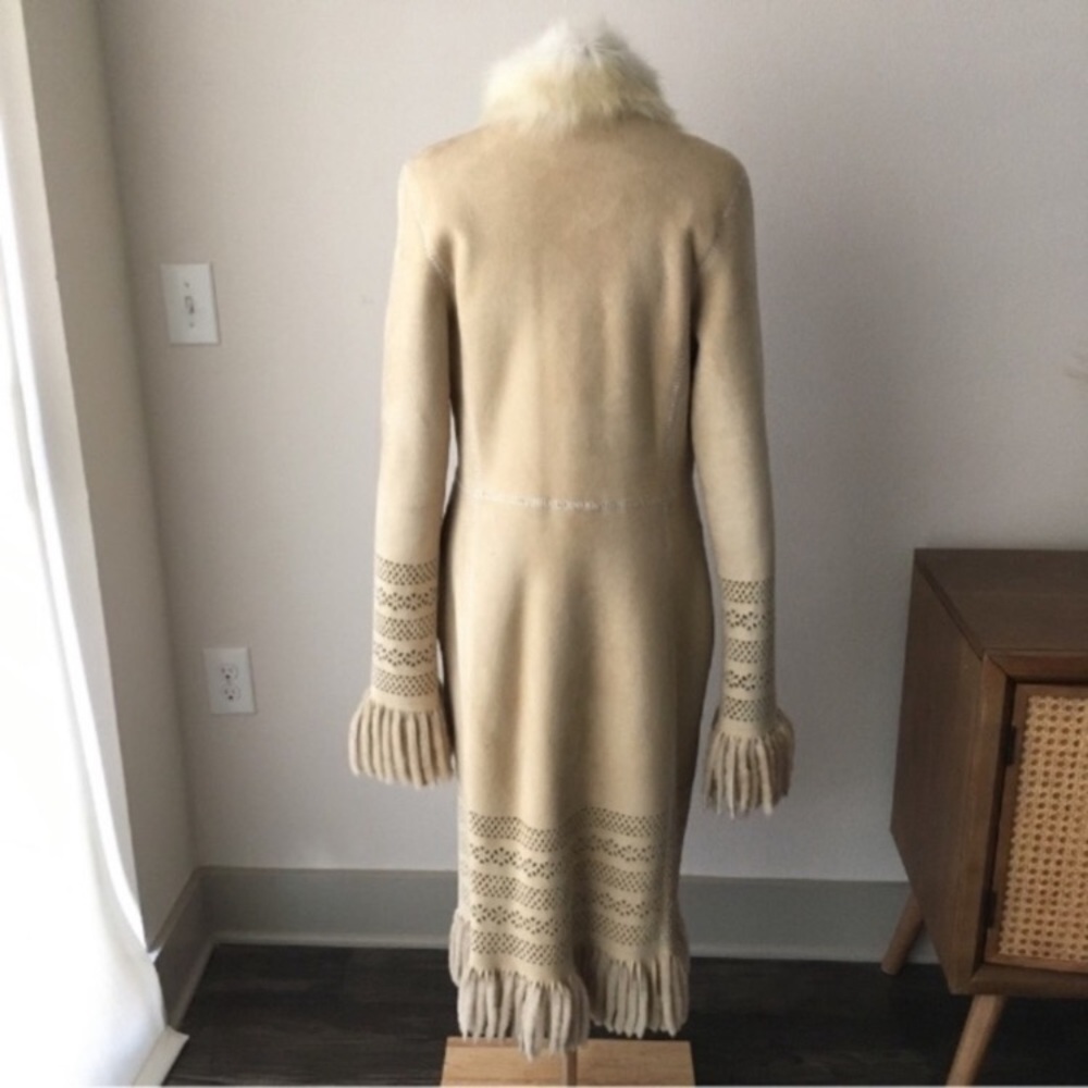 Vintage Giuliana Teso Shearling Fur Coat - Picture 2 of 16